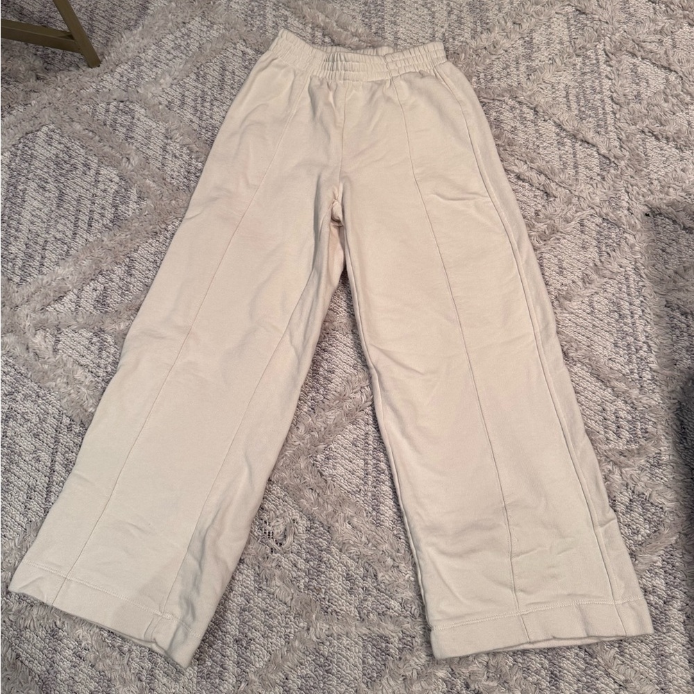 Zara kids Cream Relaxed Sweatpants size 13/14